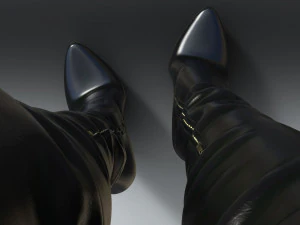 Boots Boots with lacing 3D Model