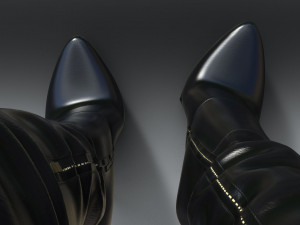 Boots Boots with lacing Model 3D