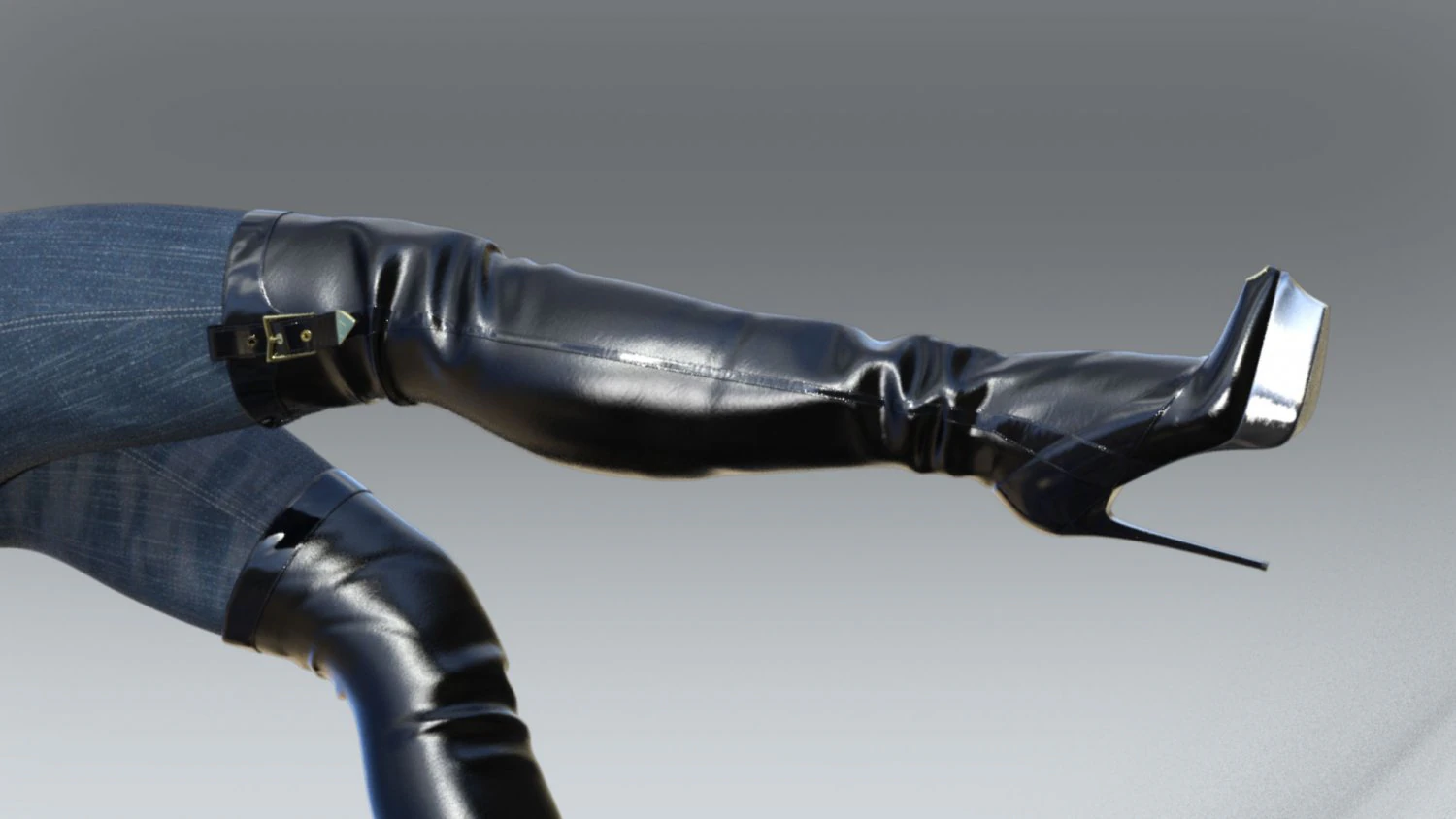 Amazing boots boots 3D Model .c4d .max .obj .3ds .fbx .stl .blend