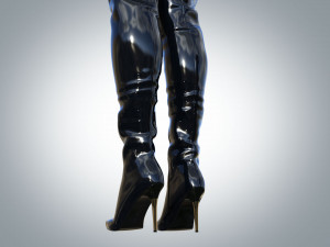 High Boots Boots Ali 3D 모델