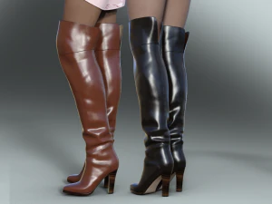 时尚女式靴子 EMMA KING 3D 模型