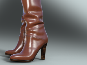 Stylish Womens Boots EMMA KIHG Model 3D