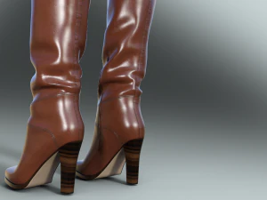 Stylish Womens Boots EMMA KIHG 3D Model