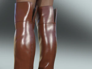 Stylish Womens Boots EMMA KIHG 3D Model