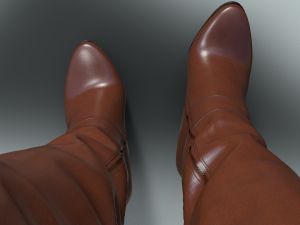 Stylish Womens Boots EMMA KIHG Model 3D