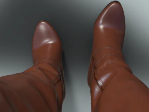 Stylish Womens Boots EMMA KIHG 3D Model
