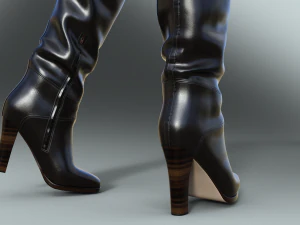 Stylish Womens Boots EMMA KIHG 3D Model