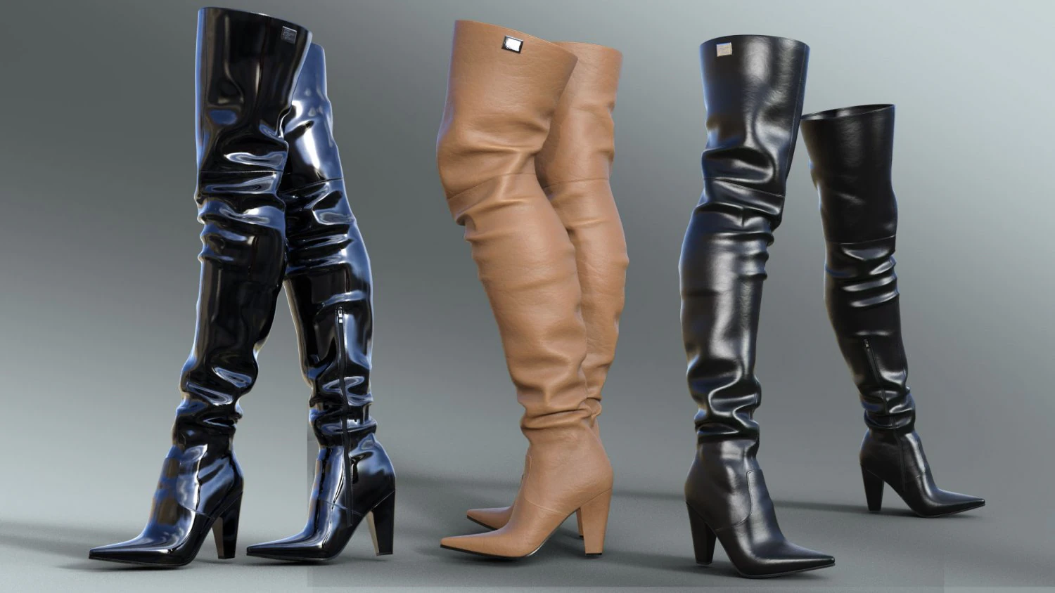 Boots Fernando Berlin 112 3D Model .c4d .max .obj .3ds .fbx .stl .blend 