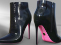 Giaro TALIA BLACK SHINY ANKLE BOOTS 3D 模型