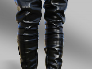 Two Pairs of High Boots in the Cyberpunk Style 3D मॉडल