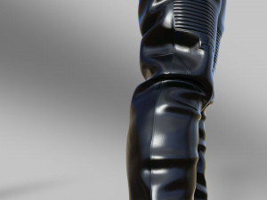 Two Pairs of High Boots in the Cyberpunk Style 3D मॉडल