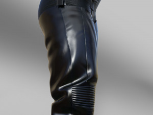 Two Pairs of High Boots in the Cyberpunk Style 3D मॉडल
