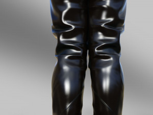Two Pairs of High Boots in the Cyberpunk Style 3D मॉडल