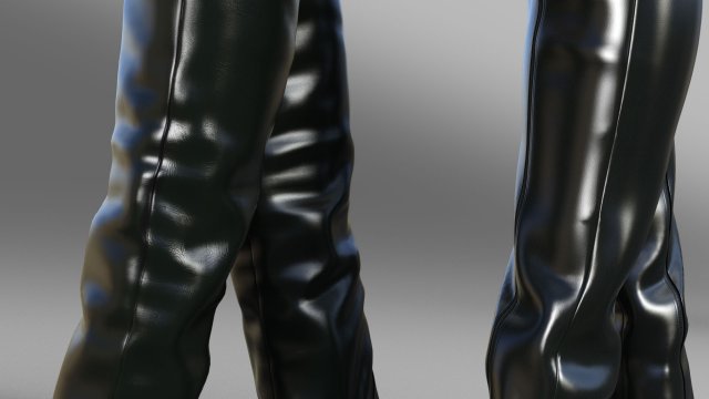 Leather thigh high boots zara deals
