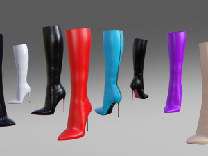 Harlotte-luxury Boots Collection Modelo 3D