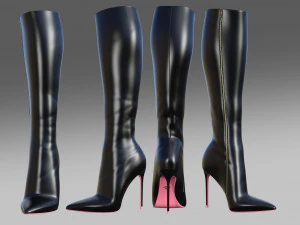 Harlotte-luxury Boots Collection 3D Model