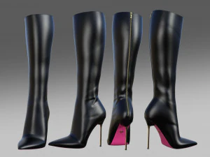 Harlotte-luxury Boots Collection 3D Model