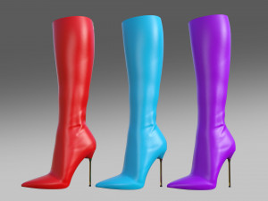 Harlotte-luxury Boots Collection 3D 모델