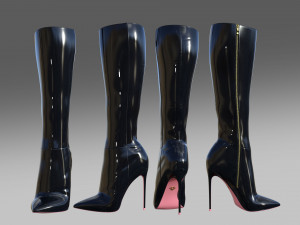 Harlotte-luxury Boots Collection 3D 모델
