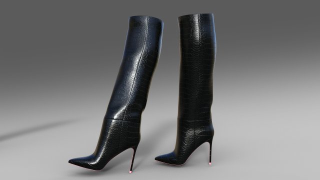 BOOTS charlotte-luxury 3D Модель .c4d .max .obj .3ds .fbx .stl .blend 