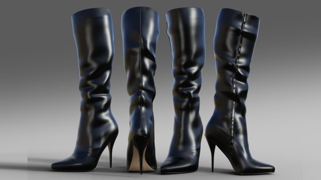 Boots Cristian Dior Modello 3D .c4d .max .obj .3ds .fbx .stl .blend