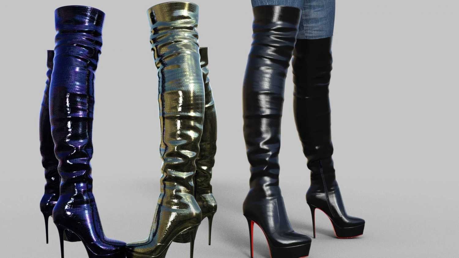BOOTS Slavenia 3D Model .c4d .max .obj .3ds .fbx .stl .blend