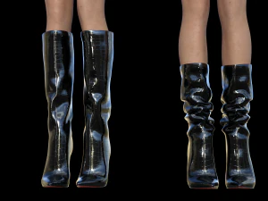 Elegant Tube Boots 3D Model