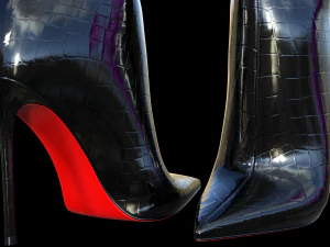 Elegant Tube Boots 3D Model