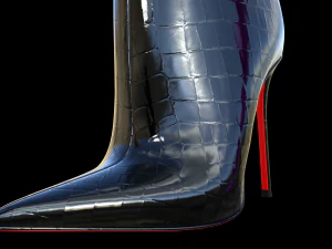 Elegant Tube Boots 3D Model