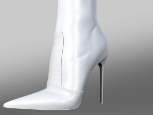 BOOTS GREGOR LEDER SCHWARZ 3D Model