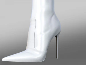 BOOTS GREGOR LEDER SCHWARZ 3D Model