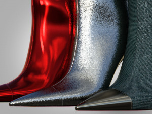 Boots two pairs 3D Model