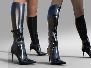 Two pairs of boots Gorgeous CalipsoKAZAR 3D 模型