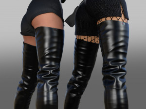 Two pairs of AROLLO boots Modelo 3D