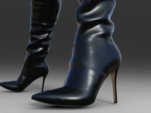 Sexy Over-The-Knee Boots Modello 3D