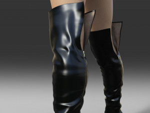 Sexy Over-The-Knee Boots Modello 3D