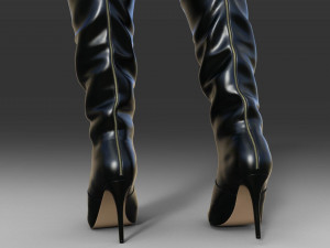 Sexy Over-The-Knee Boots Modello 3D