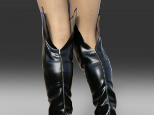 Sexy Over-The-Knee Boots Modello 3D