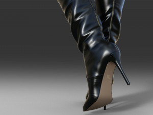 Sexy Over-The-Knee Boots Modello 3D