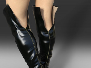 Sexy Over-The-Knee Boots Modello 3D