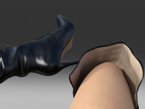 Sexy Over-The-Knee Boots Modello 3D
