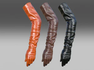 Boots Fernando Berlin 316 Gloves 3D Model