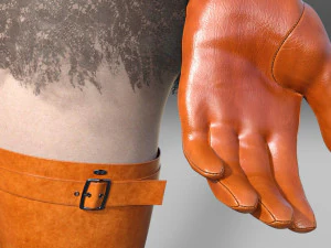 Boots Fernando Berlin 316 Gloves 3D Model