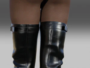 Boots Fernando Berlin 316 Gloves 3D Model