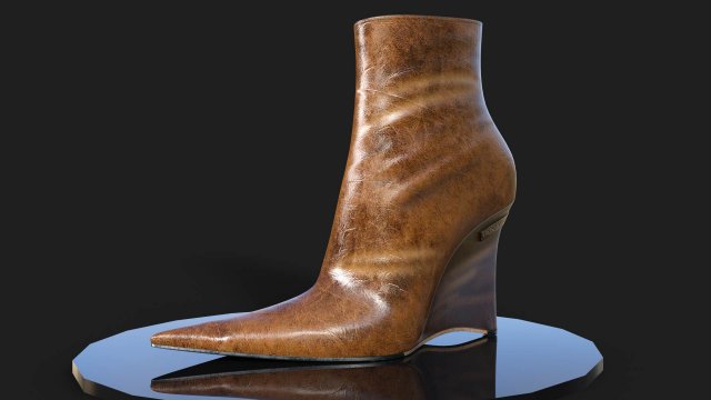 Ankle Boots Jan Marco Lorenzo 3D 模型 .c4d .max .obj .3ds .fbx .stl .blend 