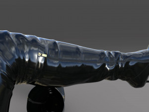 Patent leather boots two pairs 3D 模型