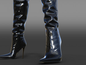 High Boots ICONE Made in italy Modèle 3D