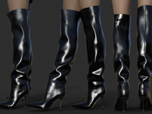BOOTS JIMMY CHOO 3 Model 3D