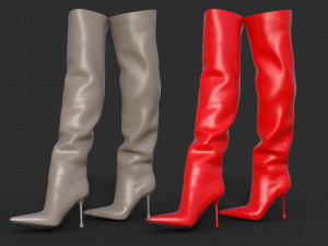 BOOTS JIMMY CHOO 3 Model 3D