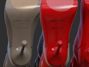 BOOTS JIMMY CHOO 3 Model 3D